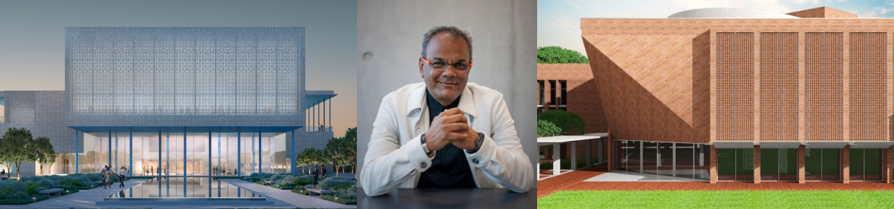 Award-winning design engineer Hanif Kara has contributed to the design and construction work of the Ismaili Center, Houston (left) and the Aga Khan Academy, Dhaka (right).