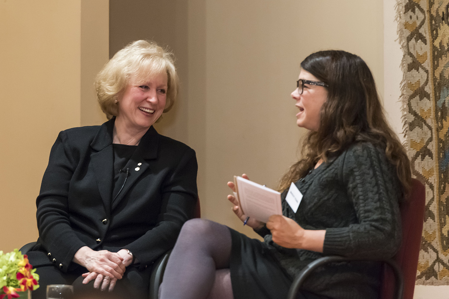 Kim Campbell sits down with Margot Young, Associate Professor of Law at the University of British Columbia, for an on-stage conversation following the Ismaili Centre lecture. Azim Verjee