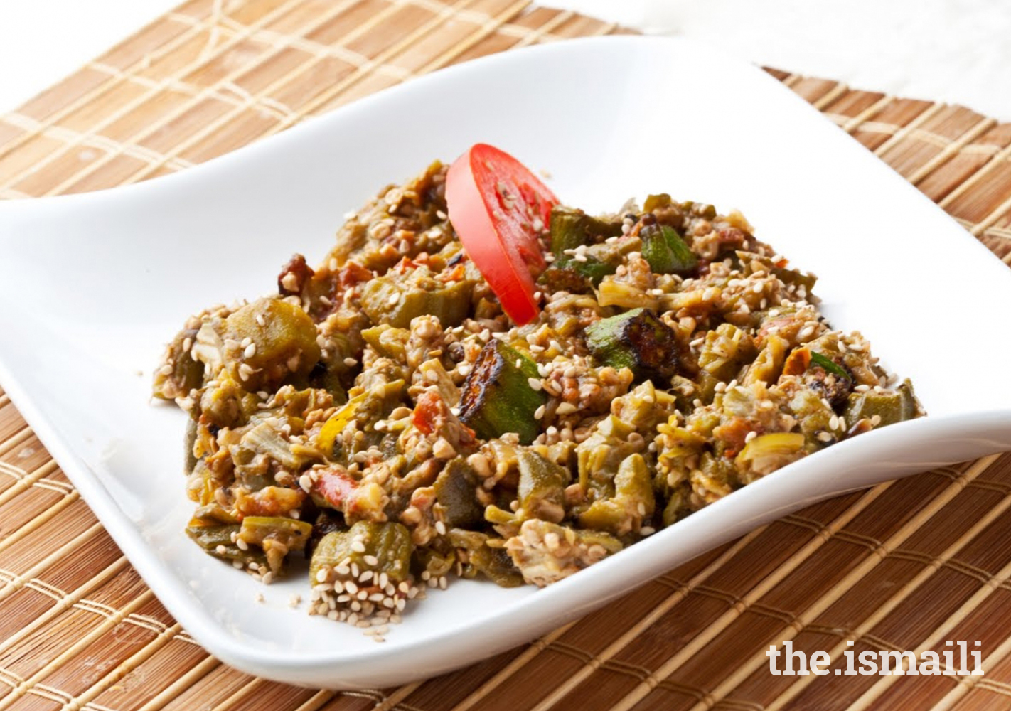 Okra with Sesame Seeds