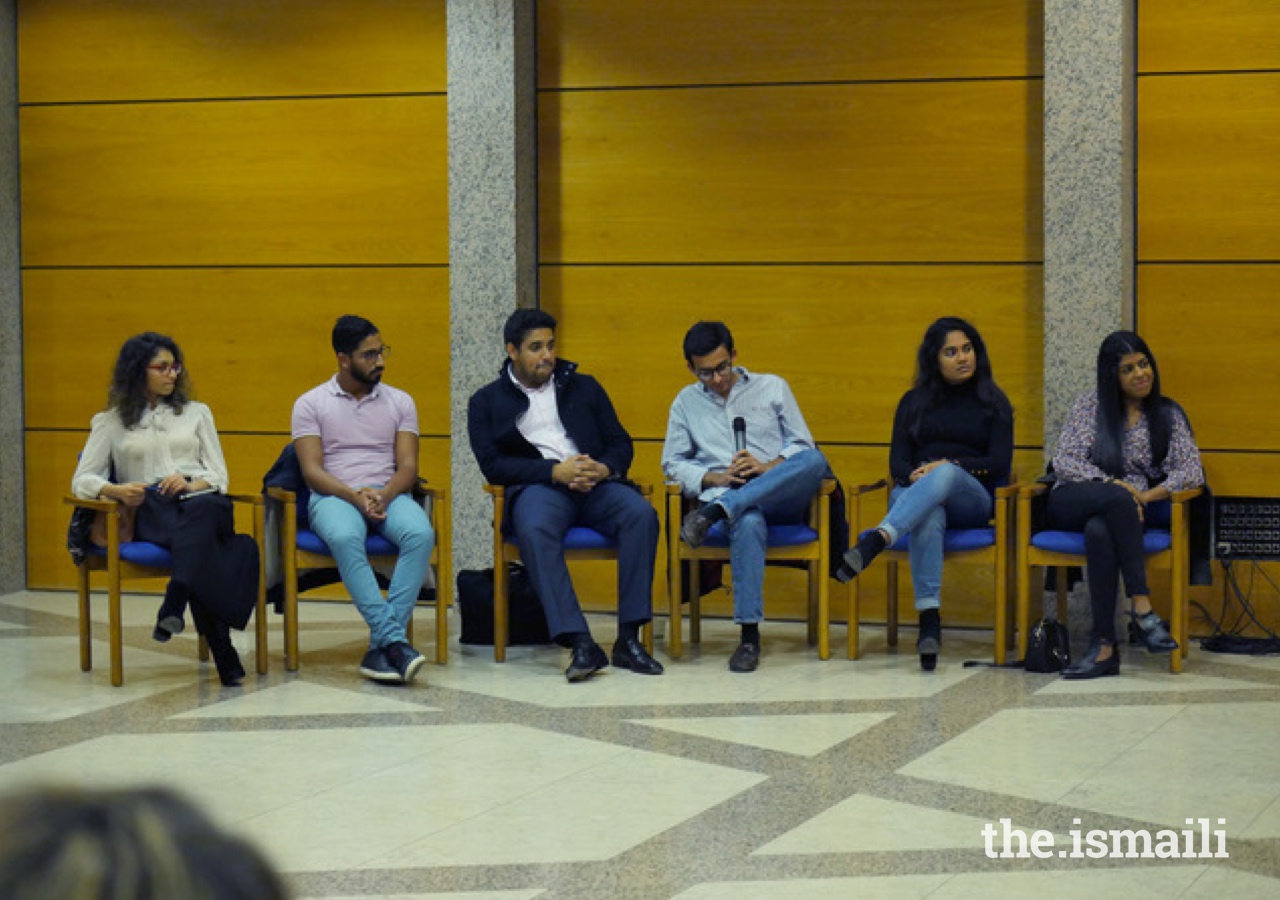 A panel discussion at the Vocational Guidance event featured young Ismaili professionals from a variety of career paths.