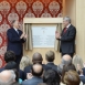Mawlana Hazar Imam and Prime Minister Stephen Harper unveil a plaque commemorating the opening of the Ismaili Centre, Toronto. Moez Visram