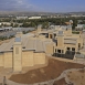 October 2009: A view of the Ismaili Centre, Dushanbe complex with the Prayer Hall in the foreground. Landscaping continues to progress.