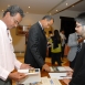 ATHAR participants browse a selection of Aga Khan Trust for Culture publications at the Ismaili Centre, Dubai.