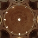 The main entrance hall dome is a visual marvel that rises in a series of arches and corbels upon which the brick dome culminates at its apex.     