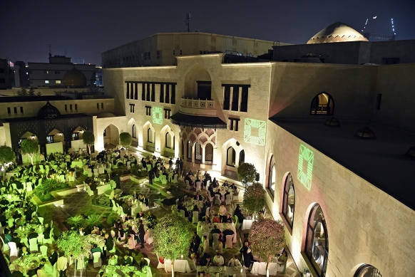 Mawlana Hazar Imam hosted a dinner and concert at the Ismaili Centre, Dubai for the international attendees of the Aga Khan Award for Architecture. Gary Otte