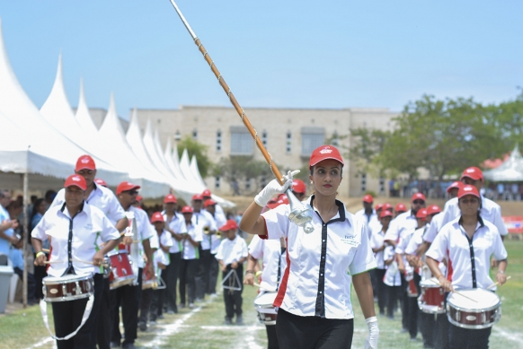 The Aga Khan Band Mombasa at the opening of the 2017 Africa Unity Games.
