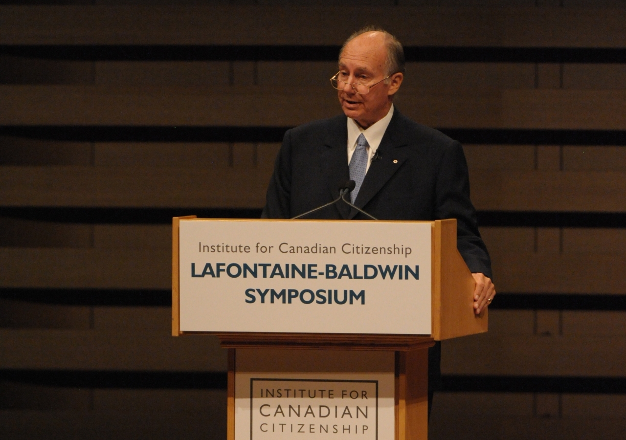 Mawlana Hazar Imam delivers the LaFontaine-Baldwin Lecture in Toronto, Canada. Hazar Imam talked about the long history of pluralism, the intensification of these challenges and how best to respond to that challenge.