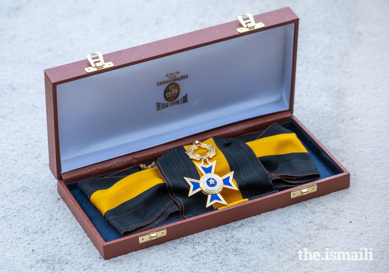 The Portuguese Order of Merit awarded to the Ismaili Centre, Lisbon by President Marcelo Rebelo de Sousa. 