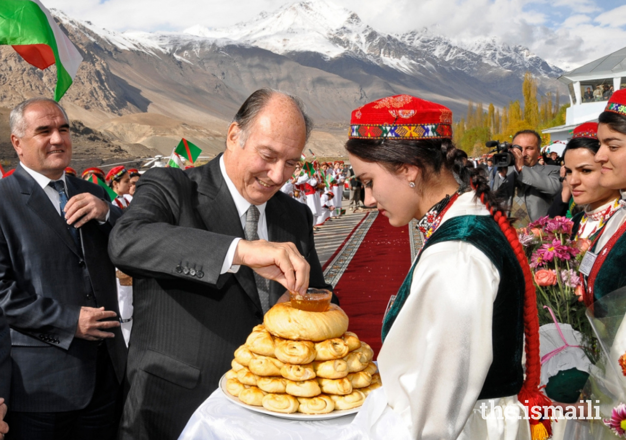 During his Golden Jubilee visit to Tajikistan in 2008, Mawlana Hazar Imam met with the Jamat in Ishkashim and Porshinev, and laid the foundation stone for the Ismaili Jamatkhana and Centre in Khorog.