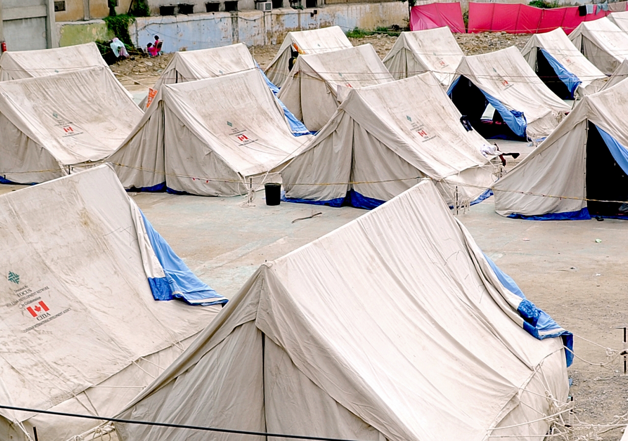 One of several relief camps setup by FOCUS in Pakistan as part of their relief effort in the wake of massive flooding that has displaced millions throughout the country.