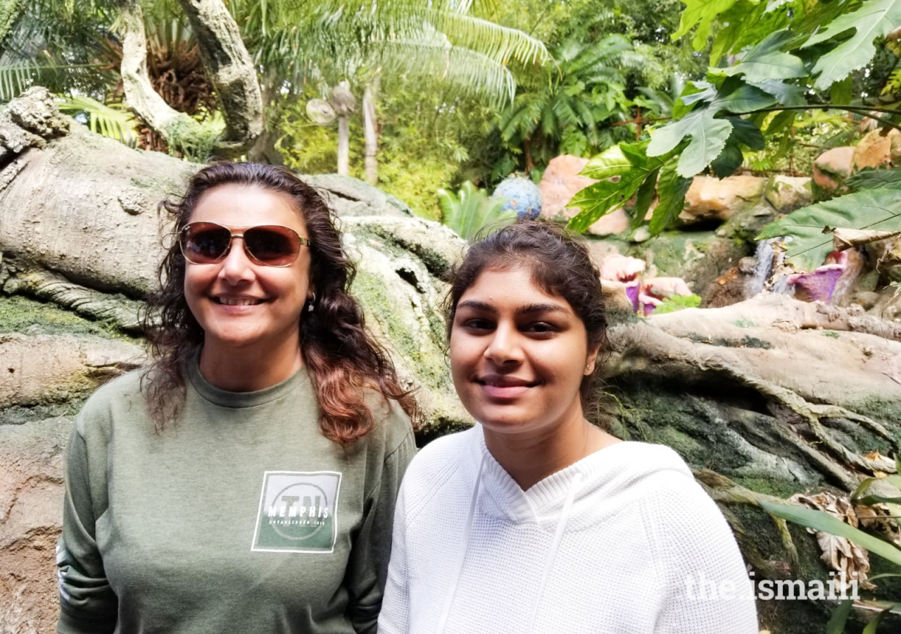 Nadia Esani with her daughter Kiran at Disney Orlando.