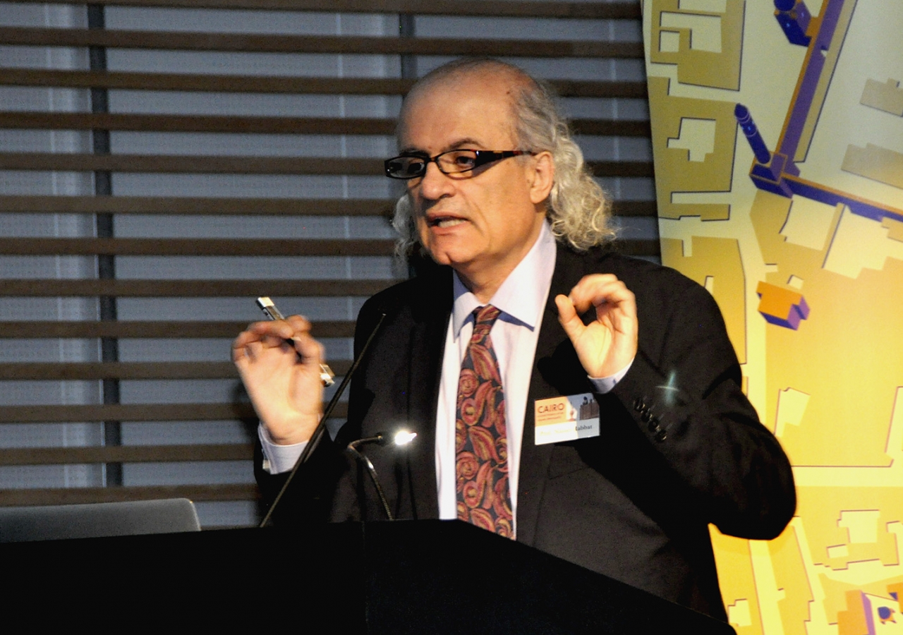 Professor Nasser Rabbat speaking at the Royal Ontario Museum on 14 July 2014. Ibrahim Meru