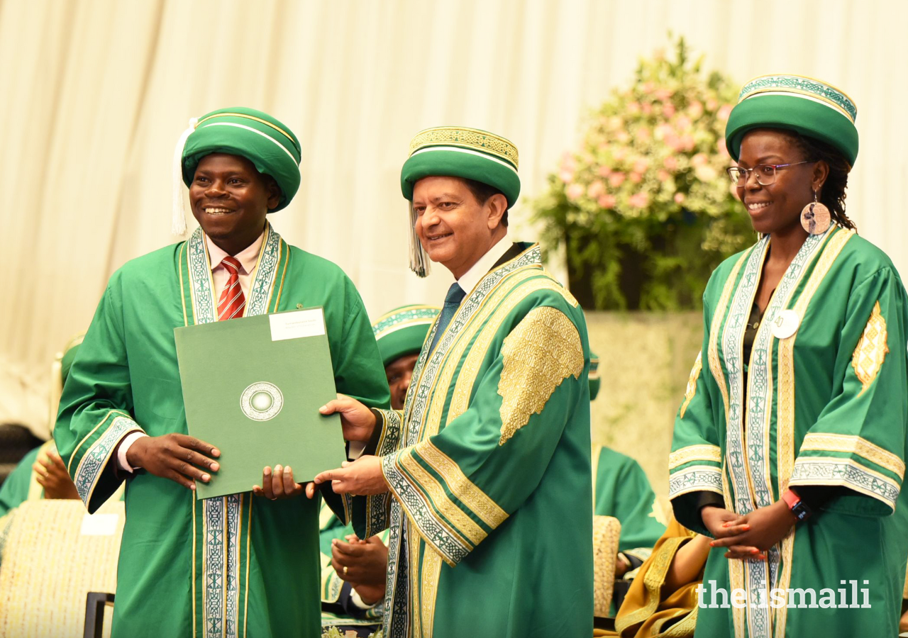 The Convocation ceremony took place simultaneously across AKU’s campuses in Karachi, Nairobi, Dar es Salaam, and Kampala (pictured).