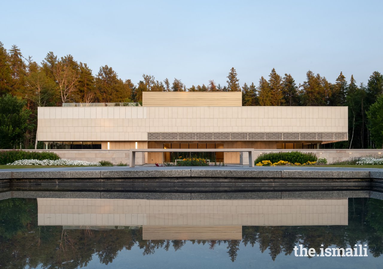 The Diwan Pavilion at the Aga Khan Garden offers a space for conversations, events, collaboration, and celebration, as well as reflection on the beauty and mystery of nature.