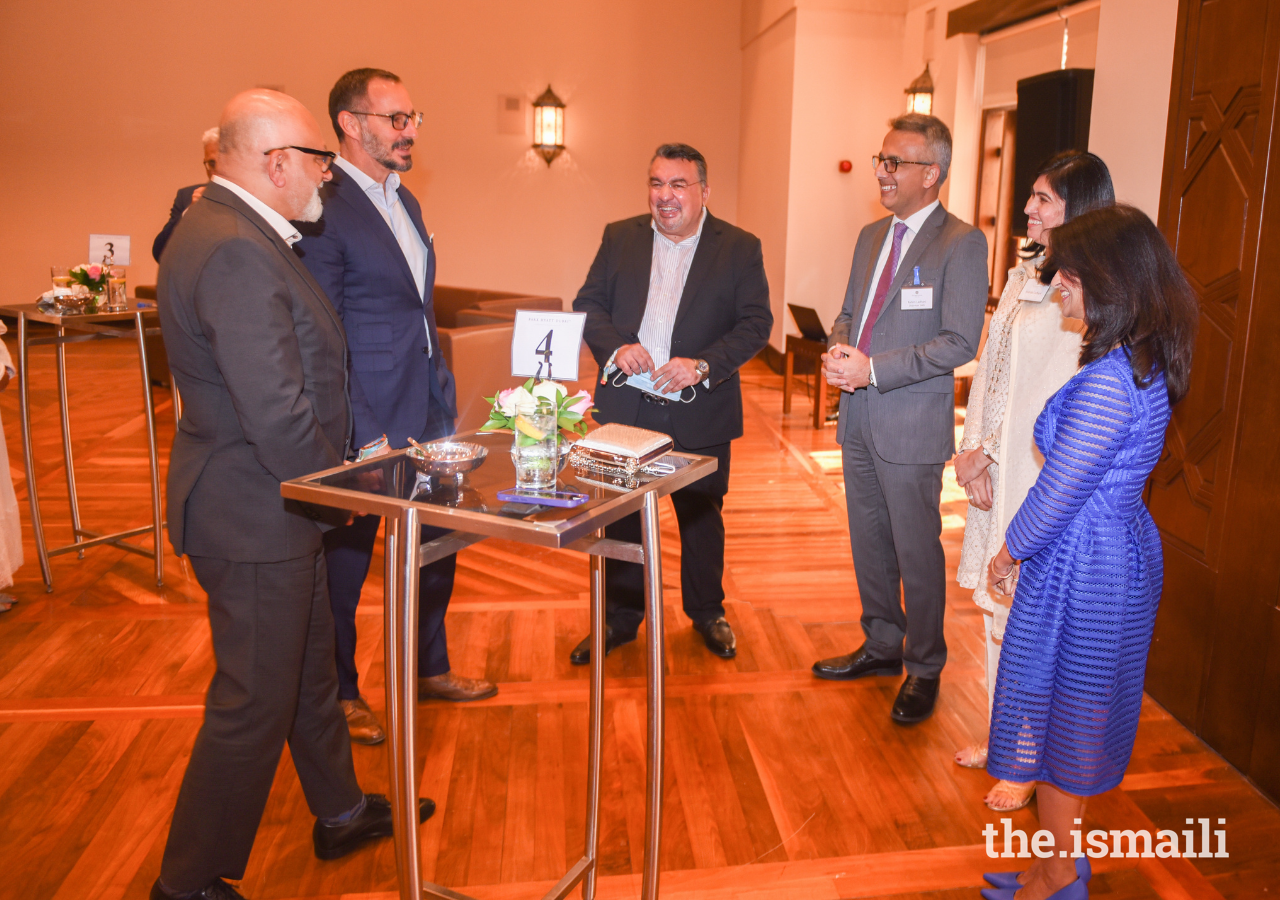 During his visit to the Ismaili Centre, Dubai, Prince Rahim met with leaders and volunteers of the Jamat.
