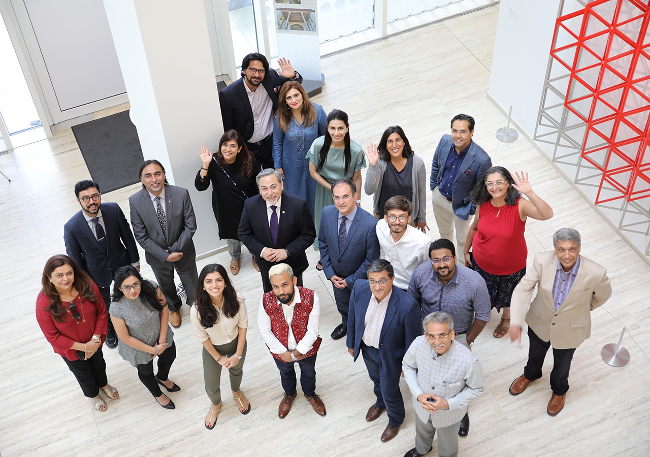 IIS staff and short course participants at the Aga Khan Centre, London.
