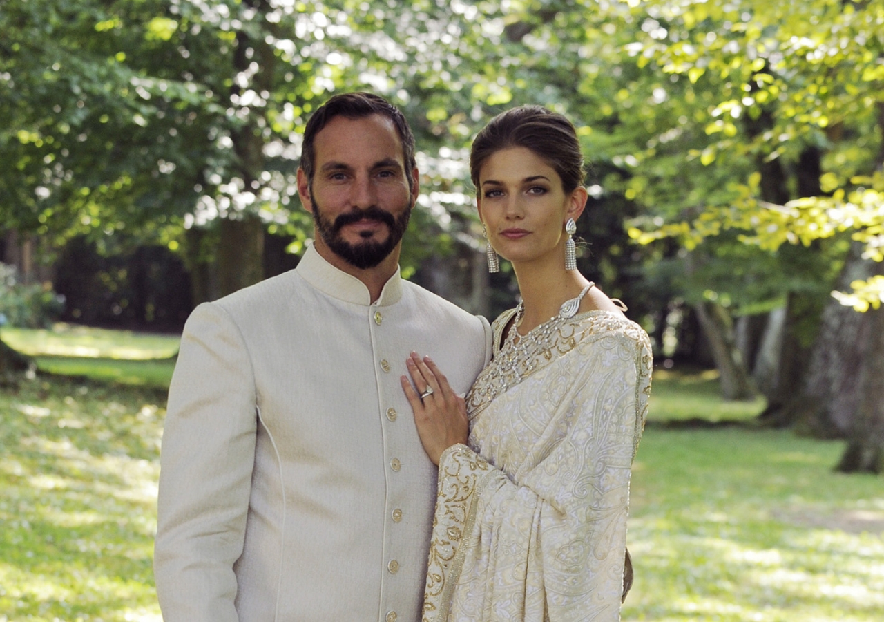 Pictured here on their wedding day, Prince Rahim and Princess Salwa have announced the birth of their first child, Prince Irfan. TheIsmaili / Gary Otte
