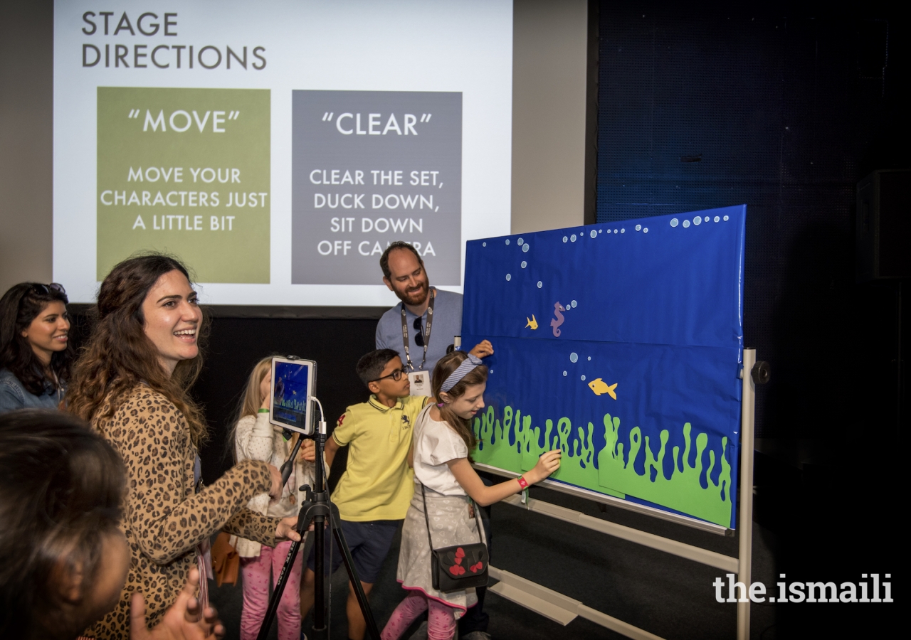 Budding directors and cinematographers learned the basic skills of filmmaking at a Children's Animation workshop.