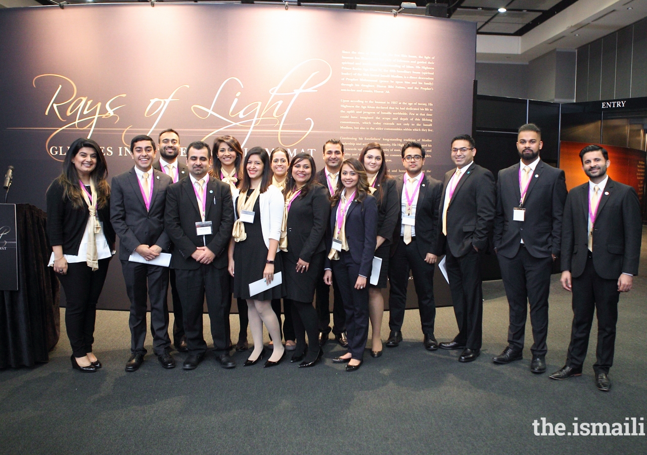 Tour guides for the Rays of Light event in Houston