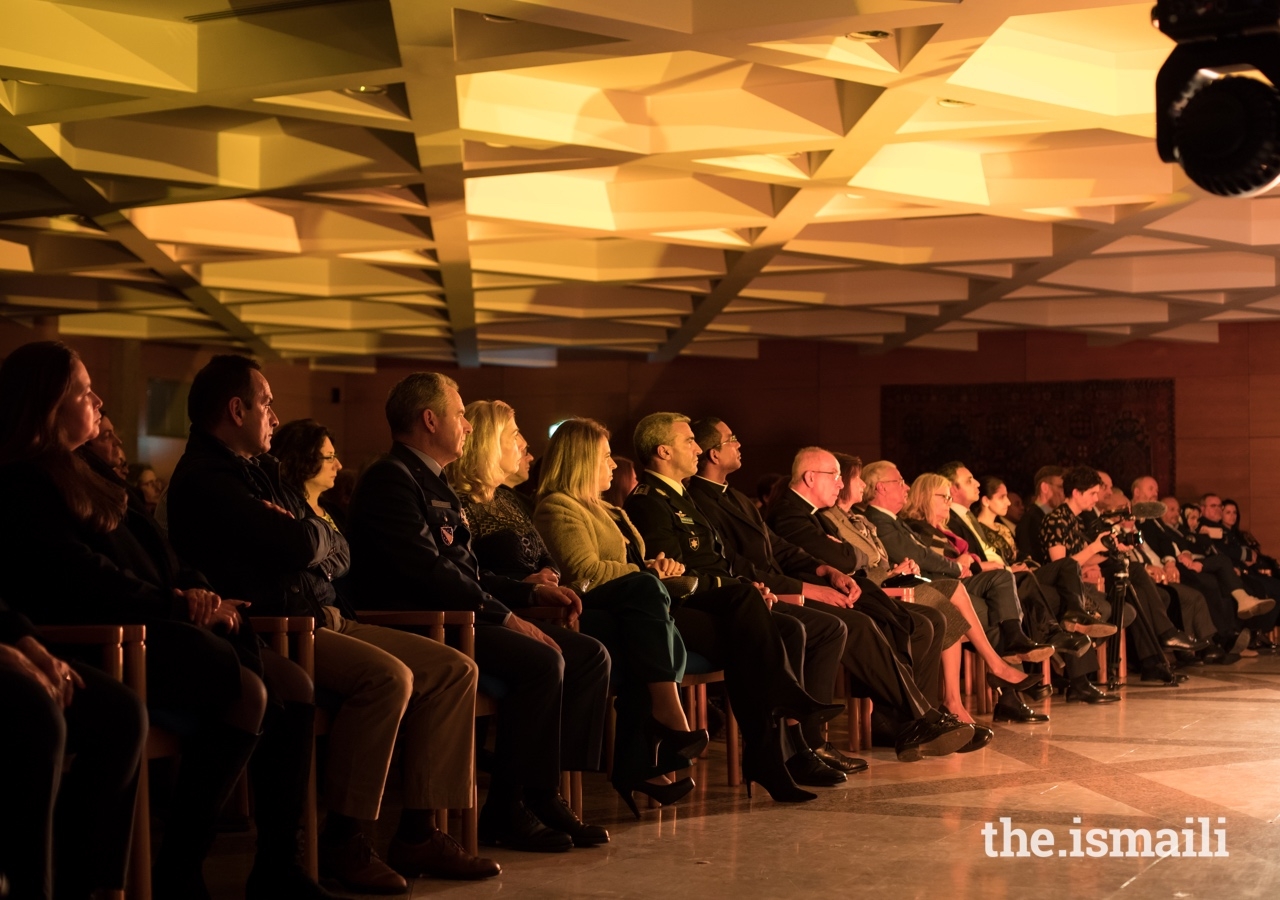 Members of the audience listen intently as the Aga Khan Master Musicians perform at the Ismaili Centre Lisbon in December 2019.