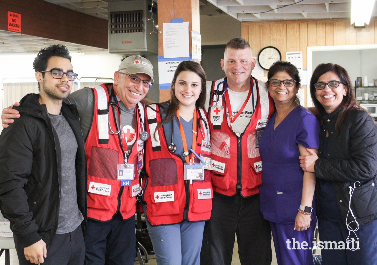Red Cross and Ismaili volunteers provided both medical and logistical support at the Butte County Shelter.