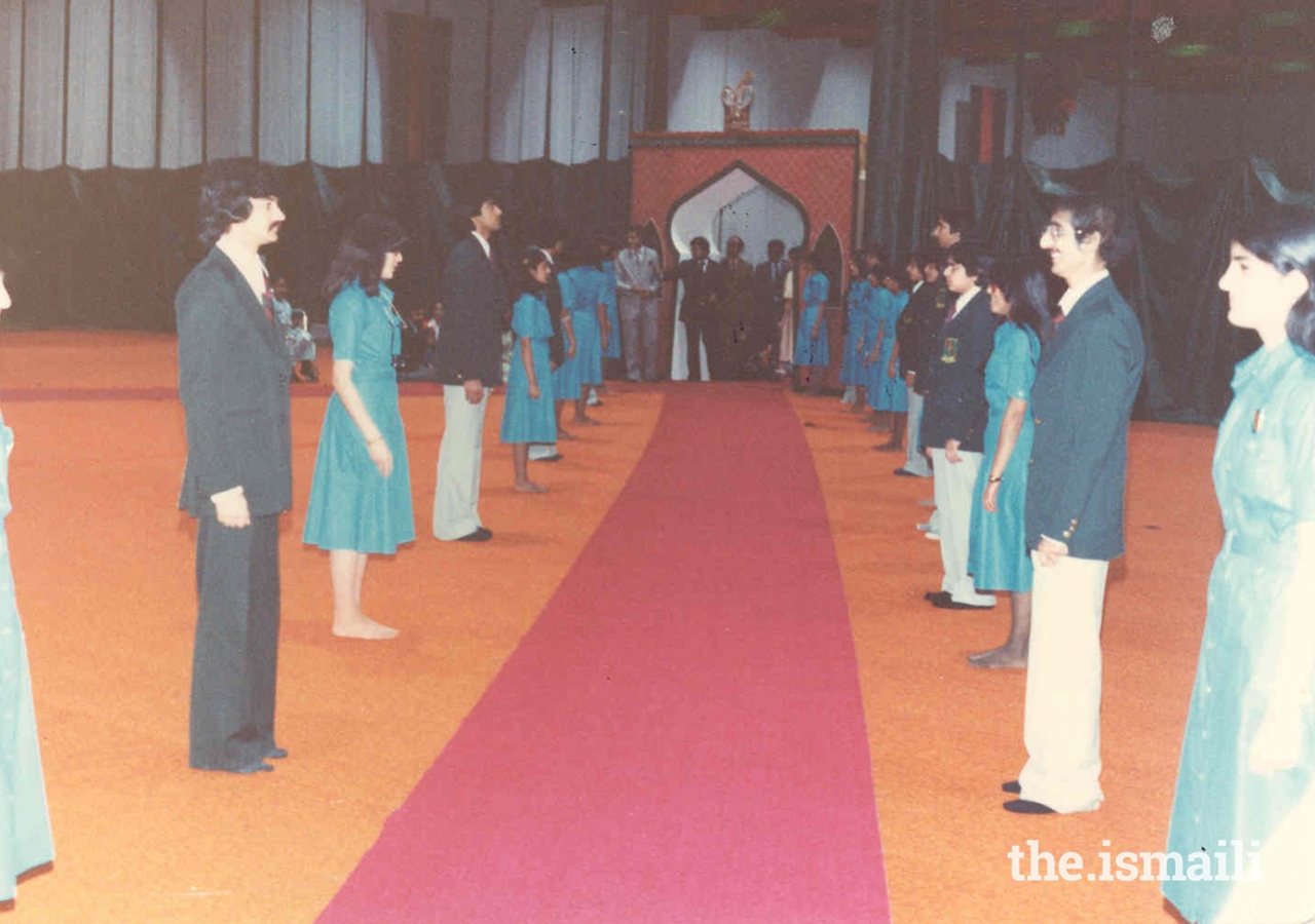 Volunteers prepare for Mawlana Hazar Imam’s first visit to the Jamat in Canada in 1978.