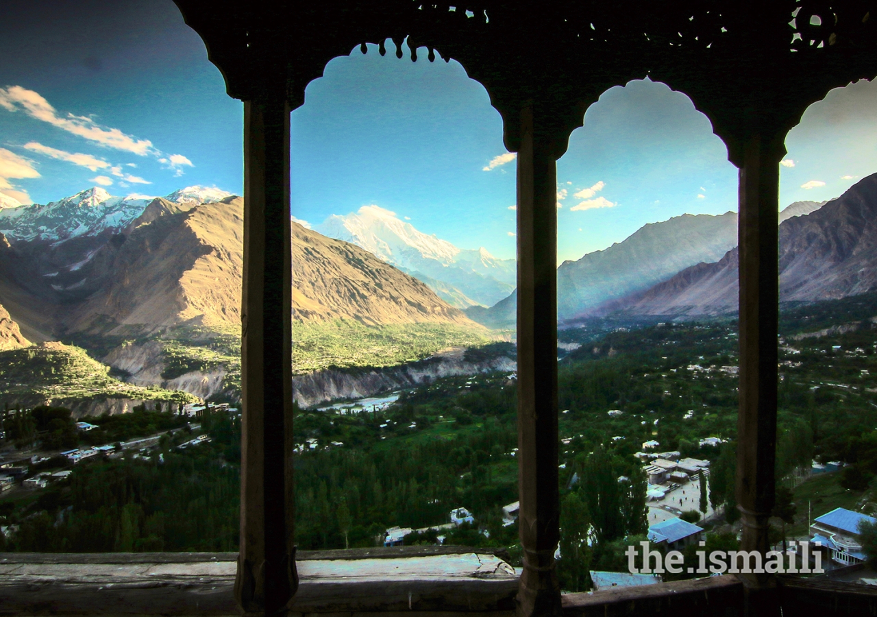 "The night of Power": The view of Hunza from Baltit Fort.