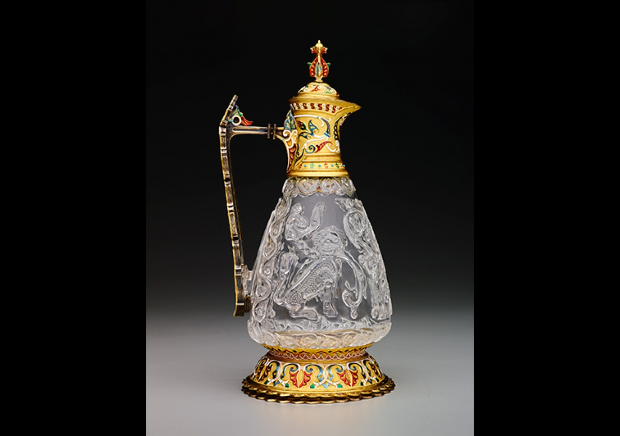 This Rock Crystal Ewer is one of only seven existing examples of such ewers from the entire Islamic world. Dallas Museum of Art