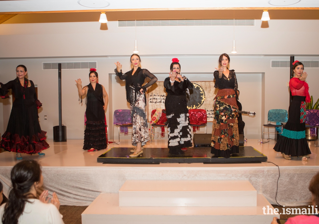 Solero Flamenco performing their final song, Bulerias, at the Ismaili Jamatkhana and Center Social Hall on Sunday, May 6 ,2018.