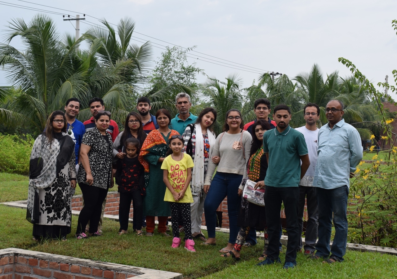 Members of the Jamat from Dhaka visited the char areas for a glimpse into the lives of people living on climate impacted islands.