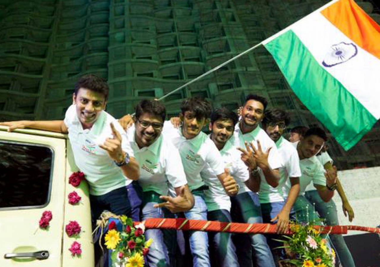 Cheering and celebration in Mumbai ahead of the 2016 Jubilee Games. Shams Maredia
