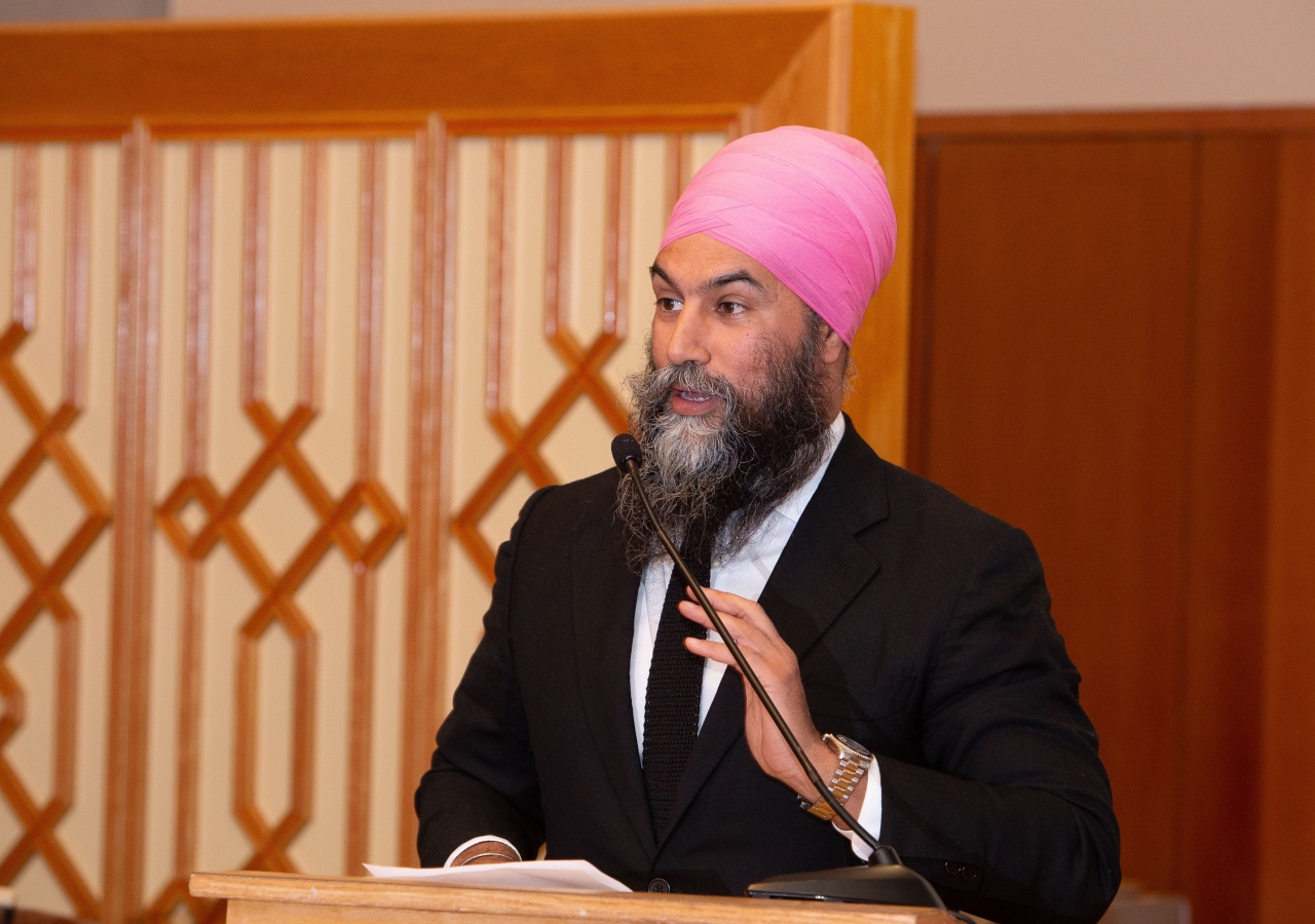 Mr Jagmeet Singh, leader of the New Democratic Party, spoke at the event held at the Ismaili Centre Vancouver