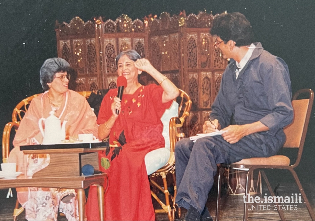 Leila Visram participating in a play in Los Angeles.