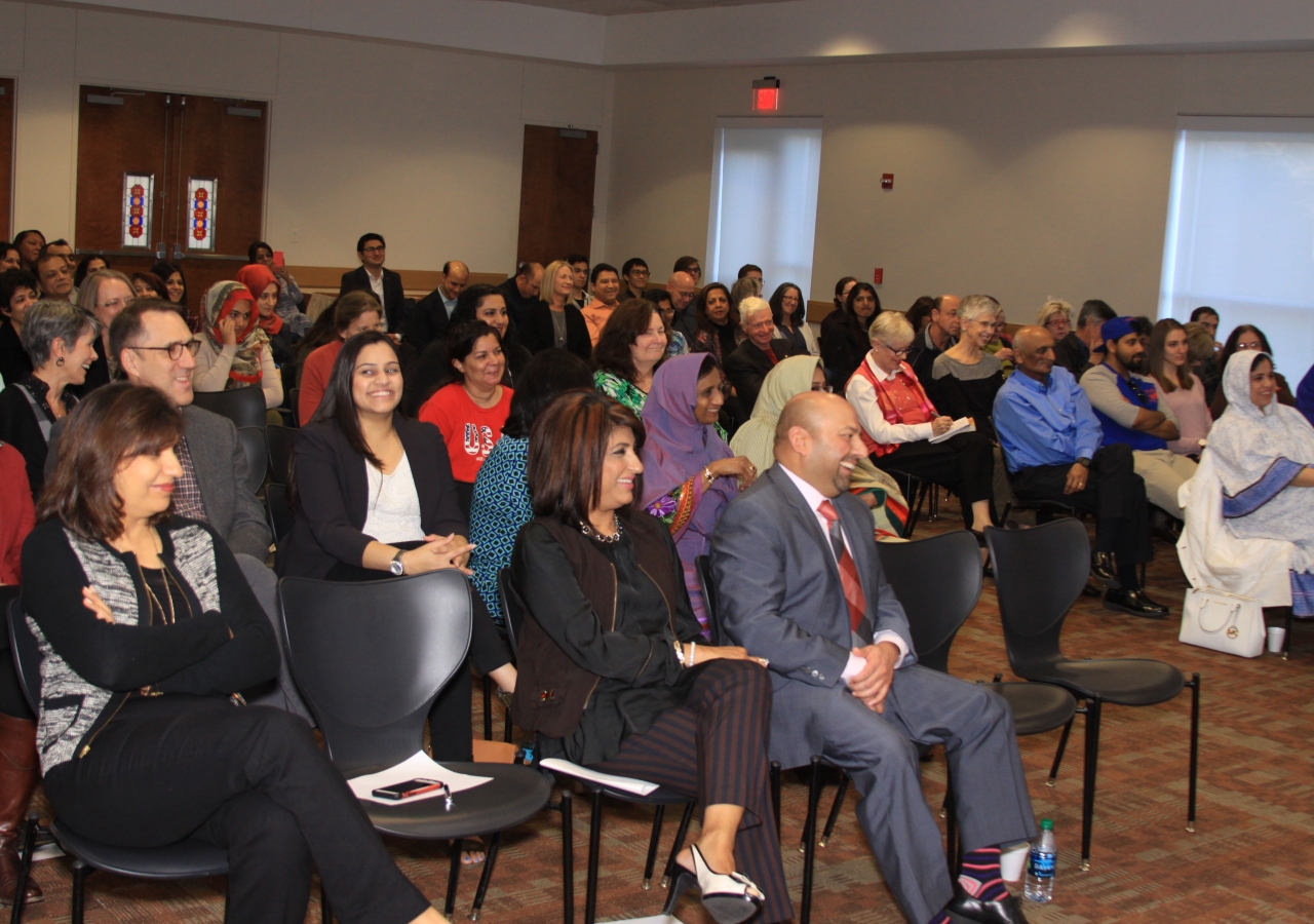 More than 100 members attended the talk on Sunday, January 22, at the Ismaili Jamatkhana, Plano.