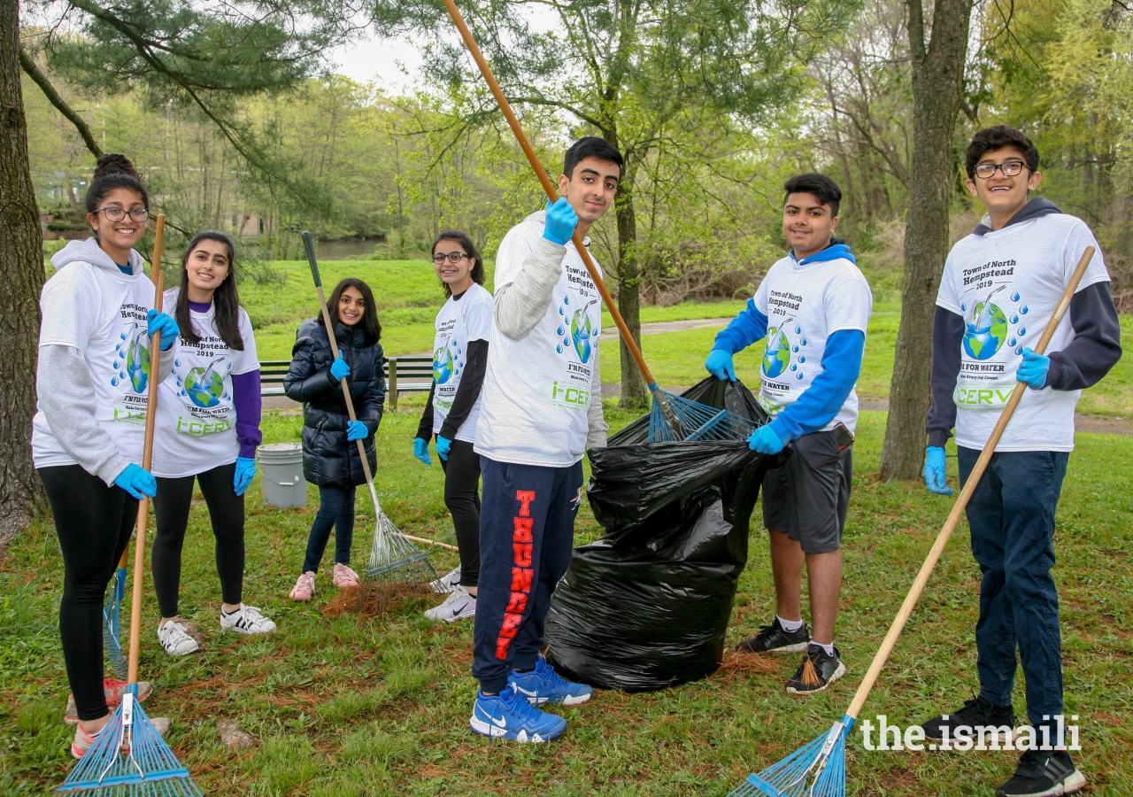 I-CERV volunteers of all ages took pride in supporting the beautification of Whitney Pond Park.