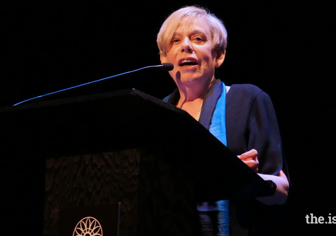 Karen Armstrong speaking at the 2016 Festival of Faiths - “Sacred Wisdom Pathways to Nonviolence, Louisville, KY.