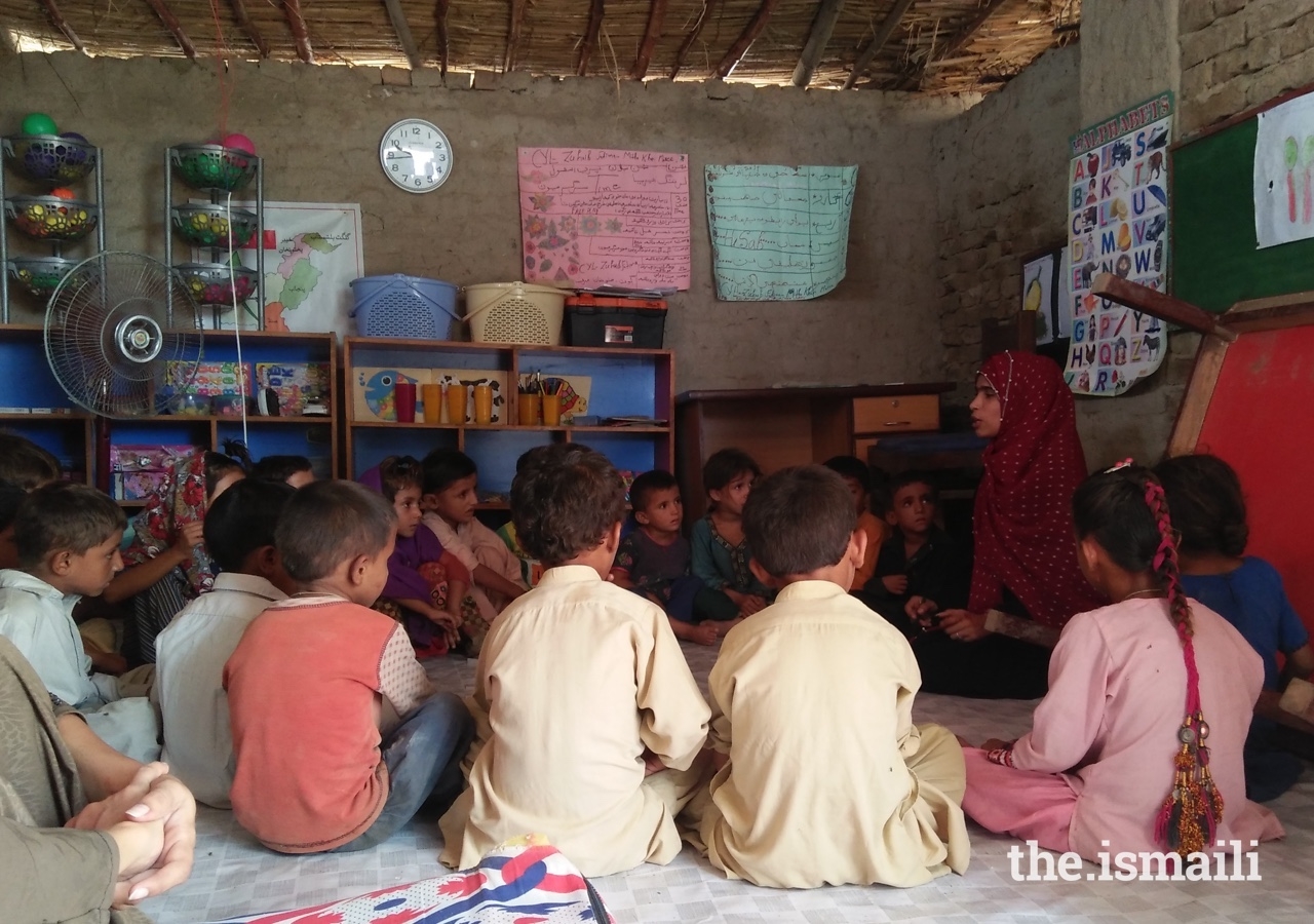 Circle time in one of the preschools prior to the Covid-19 pandemic.