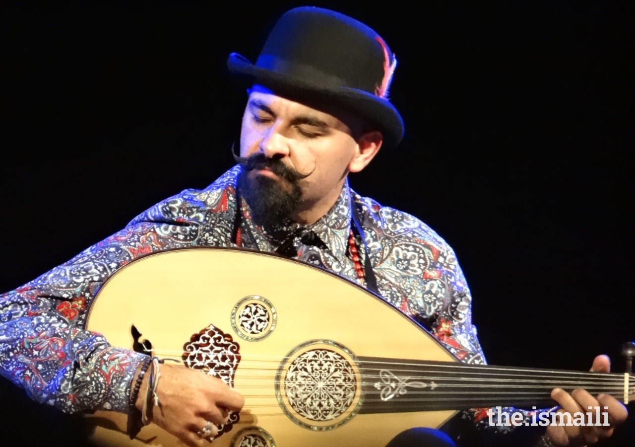 Joseph Tawadros performs at the Ismaili Centre, London in March 2019.