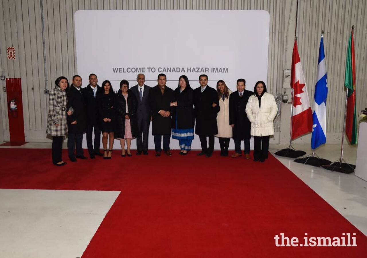 Leadership from Ottawa and Montreal after receiving Mawlana Hazar Imam in Montreal.