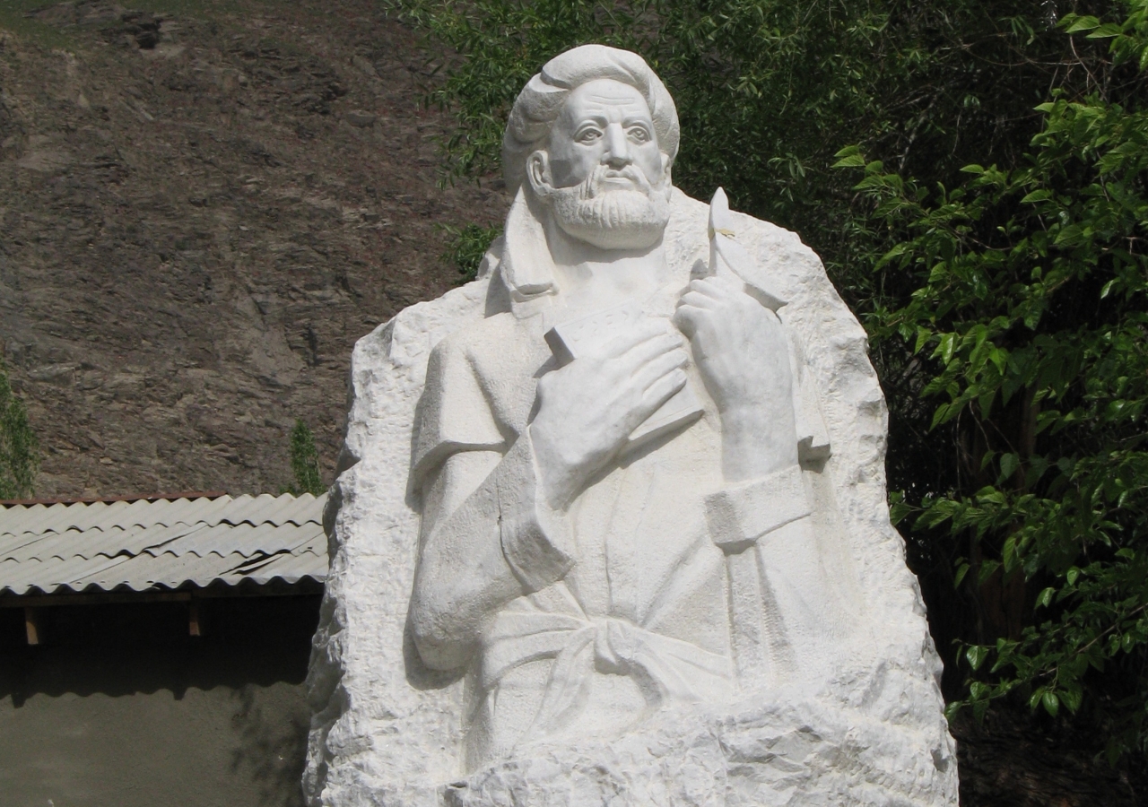 Statue of Nasir Khusraw in Tajikistan