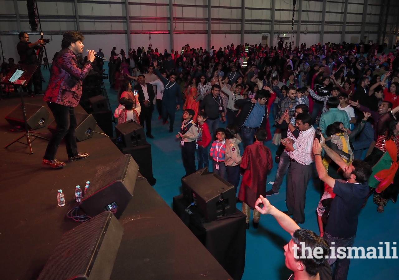 Javed Ali performs to an elated crowd