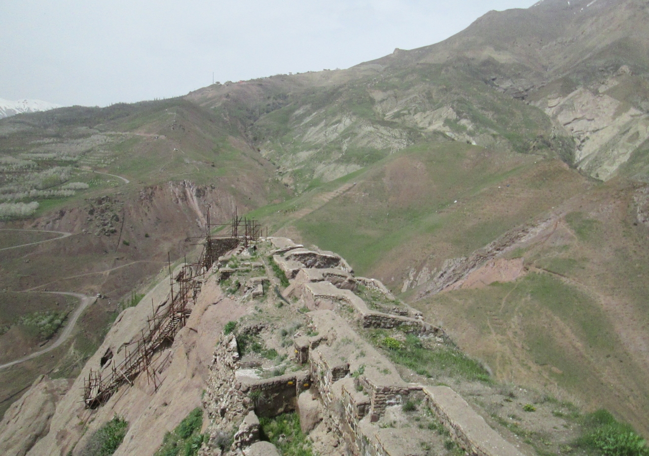 Remains of the fortress of Alamut in Iran which also housed a notable library