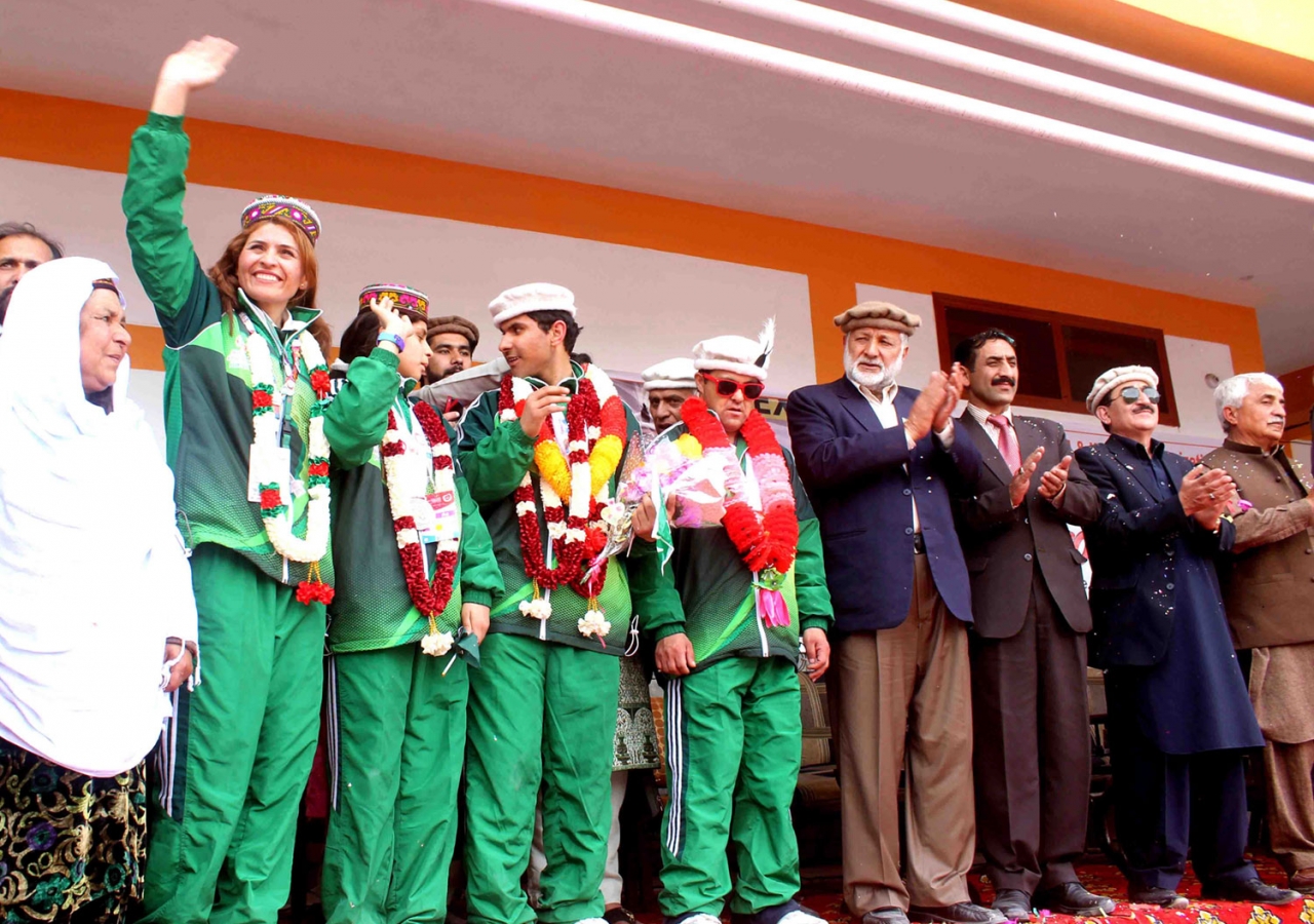 Pakistan Special Olympics medal winners and coach coming home to a heroes welcome