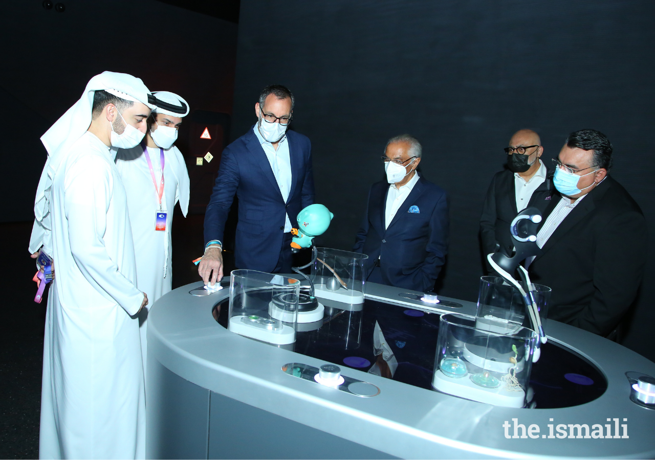 Prince Rahim visited the newly opened Museum of the Future in Dubai, United Arab Emirates, on 16 March 2022.