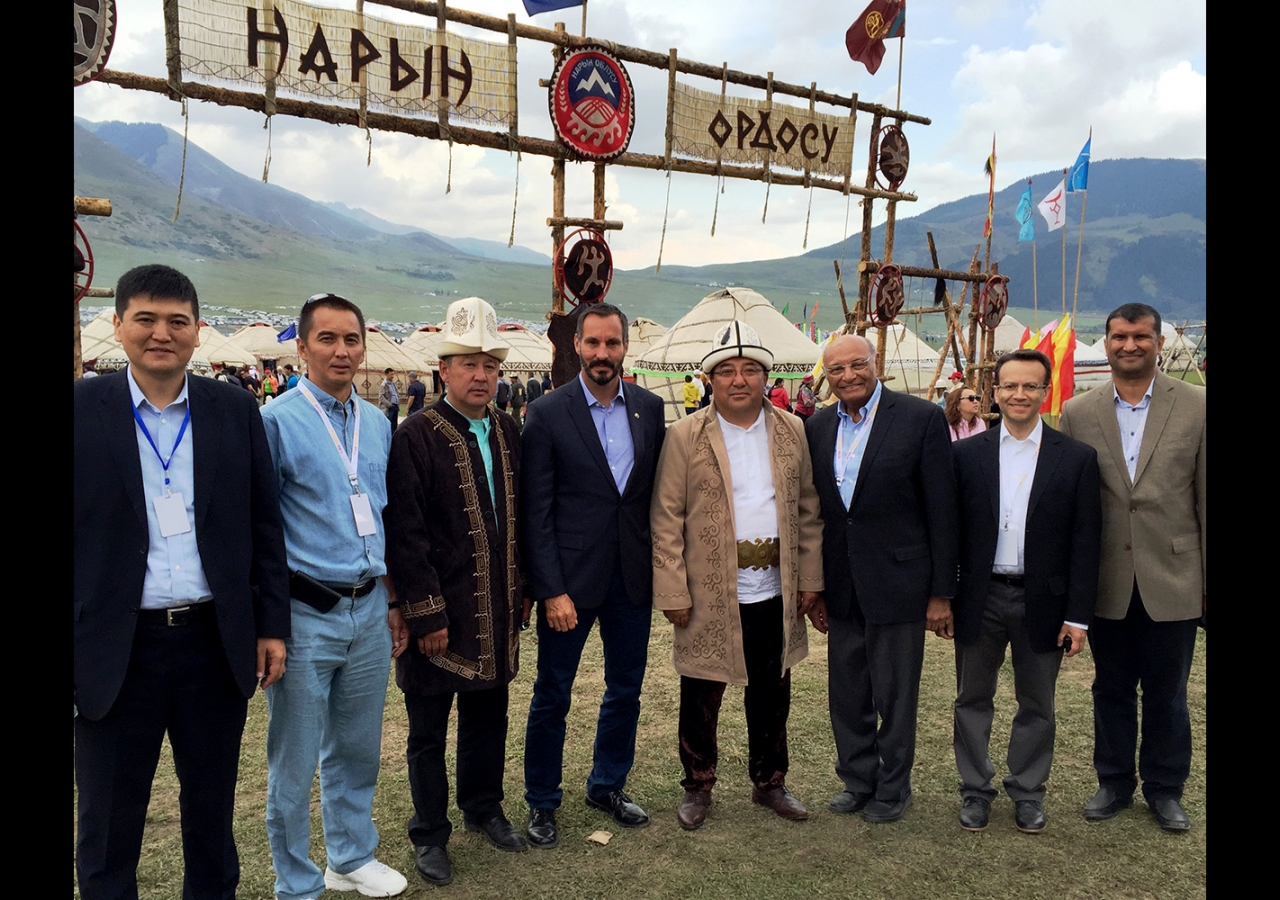 Prince Rahim led the AKDN delegation at the opening ceremony of the Second World Nomad Games in the Kyrgyz Republic. AKDN