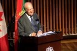 Prince Amyn speaks at the opening ceremony of the Aga Khan Museum on 12 September 2014. Mo Govindji