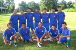 The Ismaili football team &lt;em&gt;United France&lt;/em&gt; poses for a team photograph. 