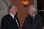 Mawlana Hazar Imam with His Excellency David Johnston, the Governor General of Canada, at Rideau Hall in Ottawa.