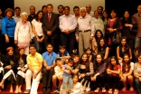 Members of the Jamat gather on stage for a photograph at the Asian Civilisations Museum in Singapore after their outreach event.