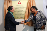 Princess Zahra congratulates Helene N’Garnim-Ganga, Regional Director of AFD in East Africa.